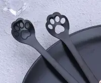 在飛比找松果購物優惠-【簍空款貓湯匙】不鏽鋼 貓爪立體湯匙 立體造型 猫咪 湯匙 