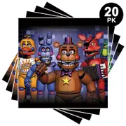 Five Nights at Freddy's Theme Luncheon Napkins 20PK - Kids Birthday Party Tableware