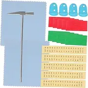 QUMIIRITY Complete Thumb Piano Kit 22pcs Accessories Tuning Hammer Anti-pain Sleeve Scale Stickers Cleaning Wipe