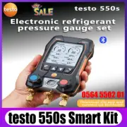 Testo 550s Kit Smart Digital Manifold With Wireless Clamp Temperature Probes