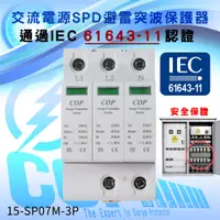 在飛比找蝦皮購物優惠-AC220V IEC 61643-11認證 交流電源 避雷突