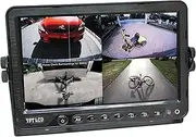 Elinz 7" DVR Splitscreen Monitor 12V 24V 4 AV Inputs 800x480 Bus Truck Caravan