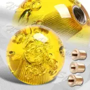 W-Power Ball 60mm Manual Transmission Yellow Diamond Crystal Bubble Shift Knob (for: BMW)