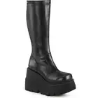 Pleaser Demonia 4" Wedge Pf Stretch Knee High Boots Adult Women Shoes Shaker/65