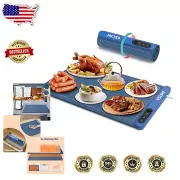 Elegant Electric Food Warming Tray with Timer - Graphene Heating Rock Solid