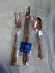 Vintage 2009 Fontenay Heritage Mint LTD. 3 Piece Silverware Set Stainless 18/10