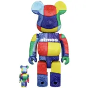 Medicom Toy Bearbrick Be@rbrick x Atmos Multi Bandana 100% & 400% Set
