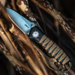 【CRKT】PARASCALE 傘繩D2鋼折刀 6235(BUSHCRAFT 不鏽鋼折刀 戰術折刀 EDC口袋刀 隨身工具小刀)