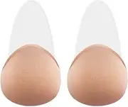 [DHCare] Adhesive Stick on Bra Invisible Strapless Bra Push Up Backless Sticky Bra for Women Nude