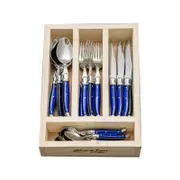 24pc. Cutlery Set - Made in France - French Blue