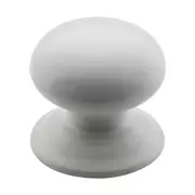 3742 Cupboard Knob White Porcelain Round D38xP37mm