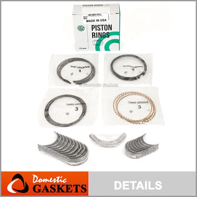 Piston Rings Main Rod Bearings Fit 93-97 Toyota Corolla Celica Geo 1.8L 7AFE