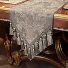 Loom and Mill Luxury Table Runner 120 Inches Long Elegant Jacquard Dining Tab...