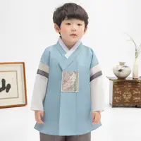 在飛比找Coupang 酷澎優惠-geumdongi hanbok 金銅男童天孔雀韓服套裝 A