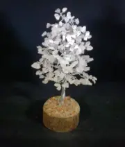 ROSE QUARTZ STEP STYLE GEMSTONE CHIP TREE WITH 300 STONES CRYSTAL TREE OF LIFE