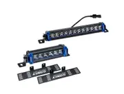 Kings 12" Single Row LED Light Bar + 6" Light Bar + 2x Number Plate Bracket