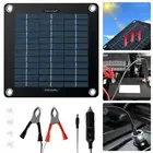 10W Solar Panel Kit 12V Waterproof Trickle Charger Maintainer for Car RV Boat *
