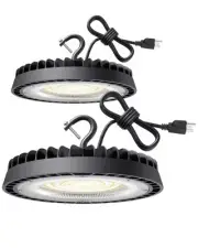 2Packs High Bay LED Light 150W 22500 Lumen, UFO LED High Bay Shop Light 5000K...