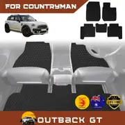6D Diamond Car Floor Mats for MINI Countryman 2017-Current Full Set - Heavy Duty Carpet Liner