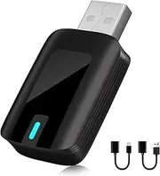 2 in 1 Wireless Carplay Adapter Plug & Play Magic Link Carplay Stable Fast Connect, Convert OEM Wired to Wireless Carplay Dongle/Android Auto Adapter for Cars 2016+, iPhone iOS 10+/Android 11+