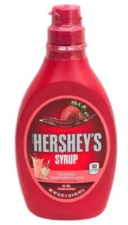 Hershey's Strawberry Flavored Syrup 22 oz Hersheys