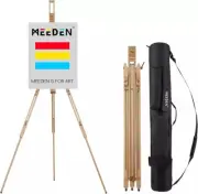 MEEDEN Artist Field Easel, Tripod Beech Wooden Painting Easel Stand with Bag,...