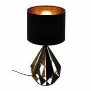 Eglo Carlton 5 Geometric Metal Table Lamp-Black/Copper