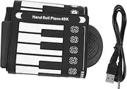 AKOOSY 1 Set Portable Key Folding Electric Piano with Built Speaker Hand Keyboard for Rhythms Timbres Durable Material for Fun Music Creation