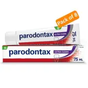 Parodontax Ultra Clean Anticavity Toothpaste Genuine Ireland 8 pack x 75 ml