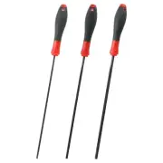 3Pcs Chainsaw Chain Sharpening File 3.2mm/4mm/5.2mm with Black Steel Sharpener