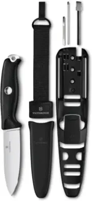 VICTORINOX Venture Pro Black Swiss Army Fixed Blade Knife Multi Tool