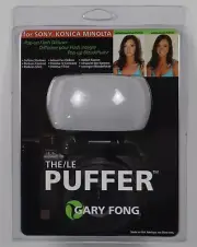 Gary Fong The Puffer On Camera Cold Shoe Diffuser for Sony, Konica Minolta - NIP
