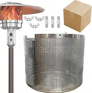 Patio Heater Emitter Screen Main Burner Net Cover Heater Replacement Parts 304 Will Not Rust Steel Double Net 10 3/4" Diameter Applied to Most Gas Patio Heater (Emitter Screen)