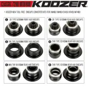 KOOZER Tool-Free Endcaps XD/MS12speed Cassette Converter Adapter for XM490 Hub