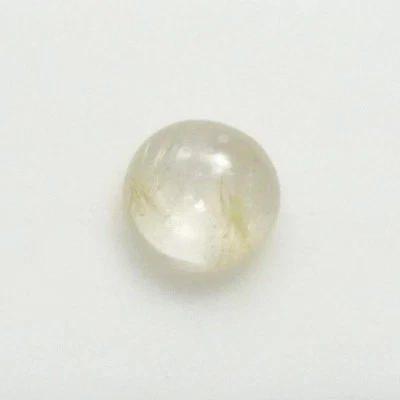 Rutilated Quartz Gold Rutile - 10mm Round Cabochon 3.30ct+ Rutilated Quartz Cab