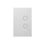 Clipsal Saturn Zen Grid and Plate Assembly 2 Gang Zen White Less Mech - Z4062VH-ZW