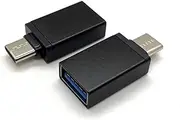 Wise Home Products - USB C to USB Adapter 2 Pack USB C Male to USB3 Female Compatible with iMac iPad Mini 6/Pro MacBook Air 2022 MacBook Pro 2023, Other Type C or Thunderbolt Black 2 pc