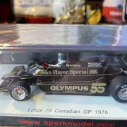 Spark 1/43 Lotus 79 Canada Gp 1978 J.P. Jalier Minicar