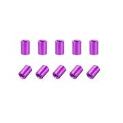 10 Pcs M3x8mm Round Aluminum Standoff Column Spacer Female Purple for DIY