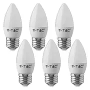 V-TAC Innovative LED Lighting Candle Bulbs - 5.5W - 470 Lumens - E27 - 3000K