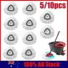 5/10Pack Replacement Microfibre Spin Easy Wring Mop Clean Refill Head for Vileda