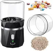 Mini Portable Cordless Electric Pill Crusher Fine Powder for Elderly - Battery Operated Pill Grinder for Multiple Pills, Small and Large Medication and Vitamin Tablets - Suitable for Travel