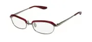 NEW BARTON PERREIRA MYRA GLASSES FULL-RIM RED SCA/CHI WOMENS CAT EYE TITANIUM