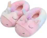 [FUPPIA] Girls Slippers Kids Slippers Non-Slip Soft Comfy Memory Foam Slippers for Little/Big Kids Indoor Outdoor Children Slippers