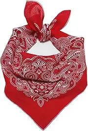 [Hakalotyatime] Multipurpose Bandana Cotton Bandana for Women Men Headwrap Headband Scarf Necktie