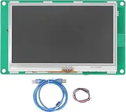 TOOLSGO Touch Screen Module 4.3in TFT LCD RS232 RS485 Serial Port Display Board for Control Smart Efficient and Durable