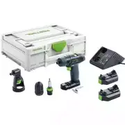 FESTOOL 10.8V 2 x 2.6Ah 10mm Drill Driver Kit 576104