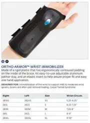 Bell-Horn Ortho Armor Wrist Immobilizer Left Hand Large