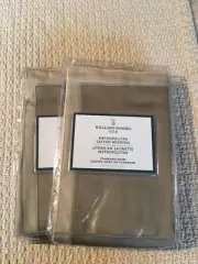 Set/2 Williams Sonoma Home Metropolitan Sateen Bedding Standard Shams