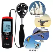 Datalogger Digital Anemometer Temperature Humidity Wind Speed Velocity Air Meter